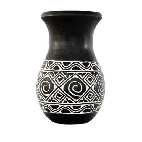 Zulu Black Vase: Alternate View #1
